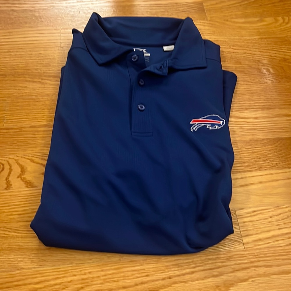 Buffalo bills cutter and buck polo, size medium